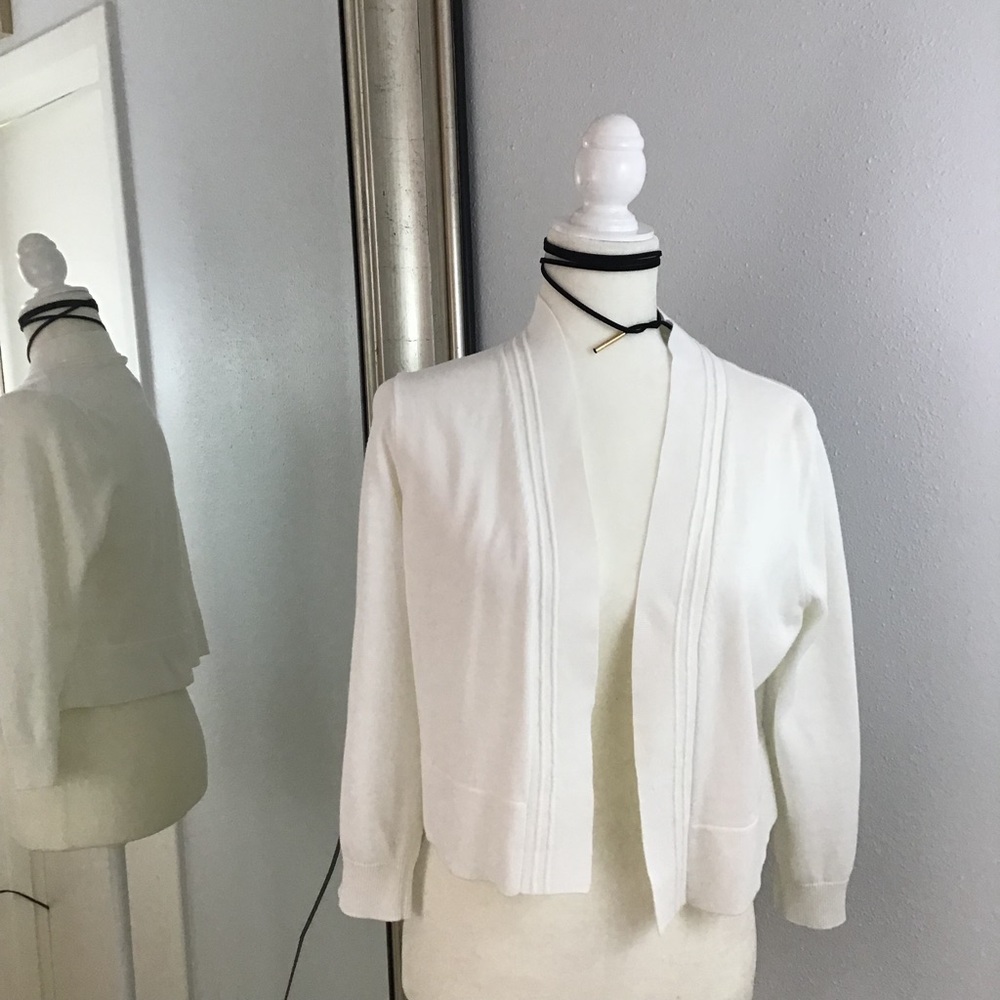 Sweater by Evan Picone 3/$20 Large White Crop (2)